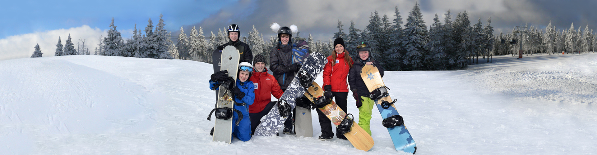 Snowboard school for children
